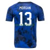 Maillot de Supporter Etats-Unis MORGAN 13 Extérieur Coupe du Monde 2022 Pour Homme